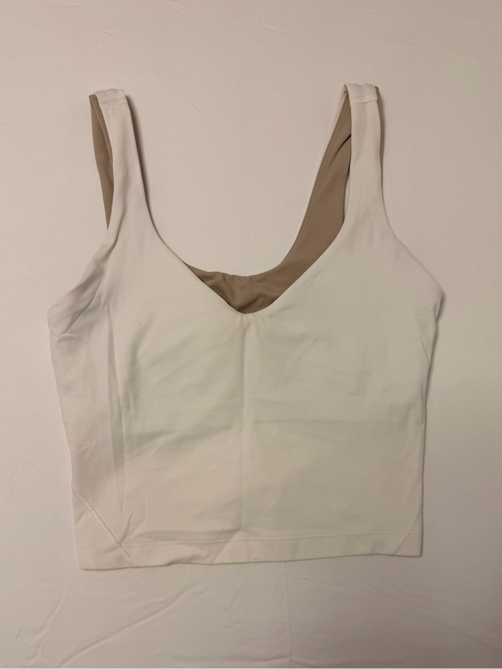 lululemon athletica Cream Scoop V-Neck Tank